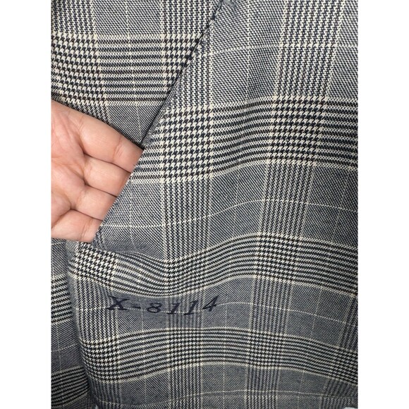 Han Kjobenhavn Men’s XL “Combat Jacket” Plaid Design Gray Zip Up - Picture 5 of 16